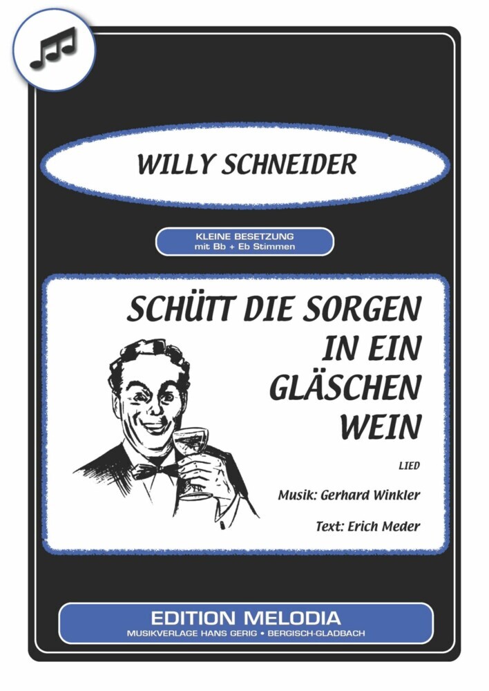 Schütt die Sorgen in ein Gläschen Wein main product photo