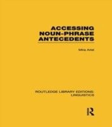 Accessing Noun-Phrase Antecedents (RLE Linguistics B: Grammar) main product photo