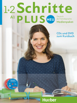 Schritte plus Neu - Medienpaket, 5 Audio-CDs und 1 DVD zum Kursbuch. Bd.1+2
