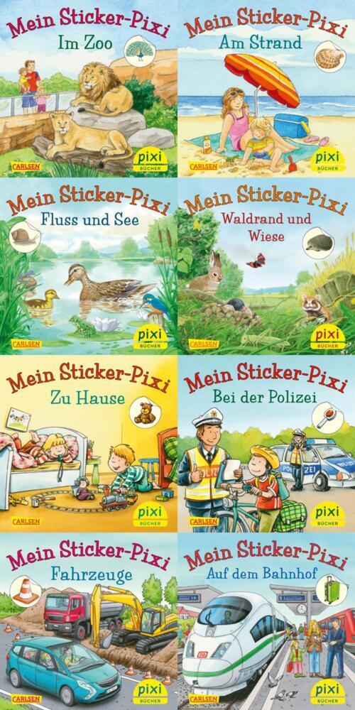 Pixi-8er-Set 234: Pixis neue Sticker-Bücher (8x1 Exemplar), 8 Teile main product photo