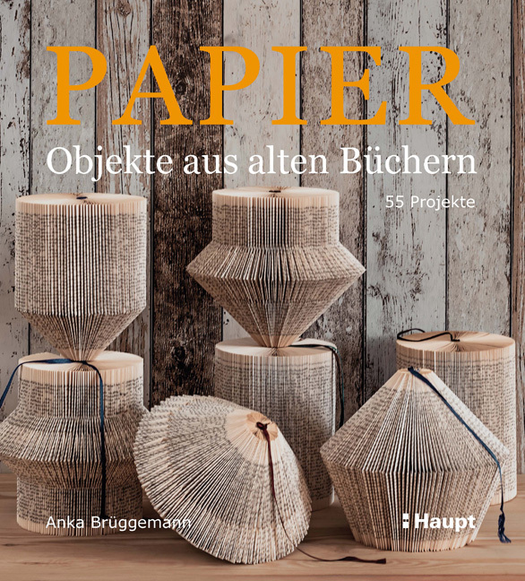 Papier-Objekte aus alten Büchern main product photo