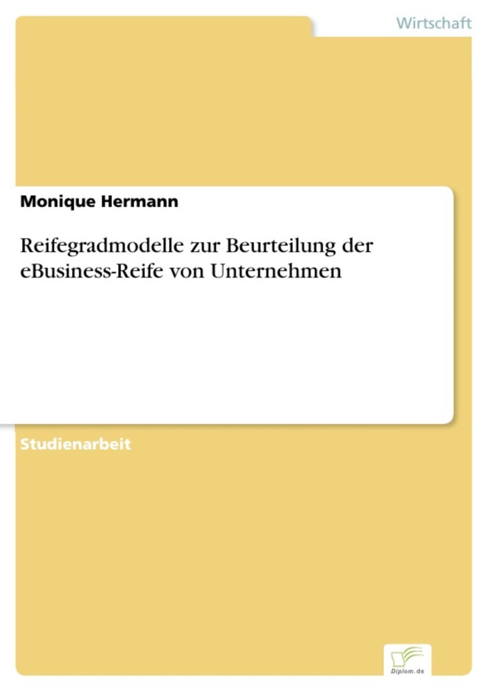 Reifegradmodelle zur Beurteilung der eBusiness-Reife von Unternehmen main product photo