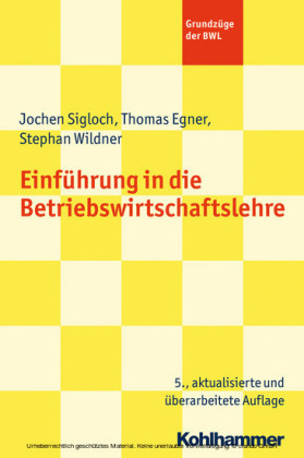 Einführung in die Betriebswirtschaftslehre