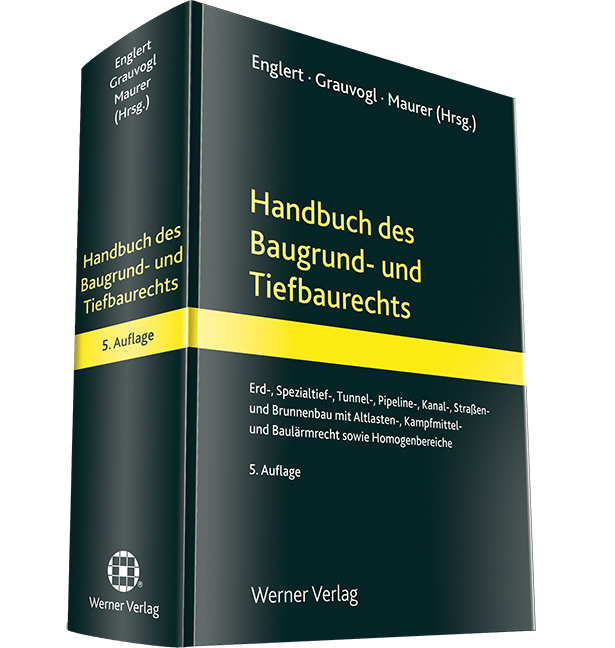 Handbuch des Baugrund- und Tiefbaurechts main product photo