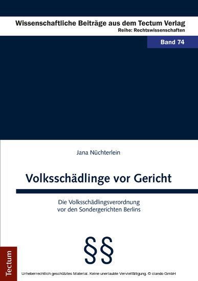 Volksschädlinge vor Gericht main product photo