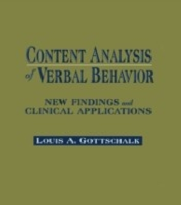Content Analysis of Verbal Behavior main product photo