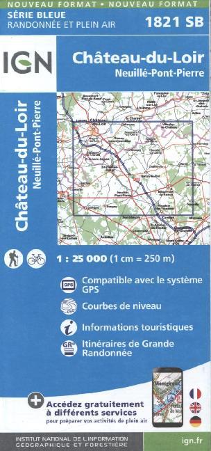 IGN Karte, Serie Bleue Top 25 Château du Loire main product photo