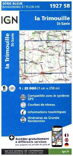 IGN Karte, Serie Bleue Top 25 La Trimouille main product photo
