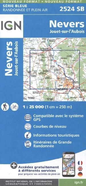 IGN Karte, Serie Bleue Top 25 Nevers Jouet main product photo
