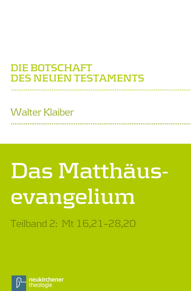 Das Matthäusevangelium. Tlbd.2 main product photo