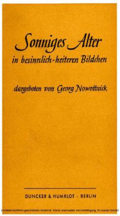 Sonniges Alter in besinnlich-heiteren Bildchen.