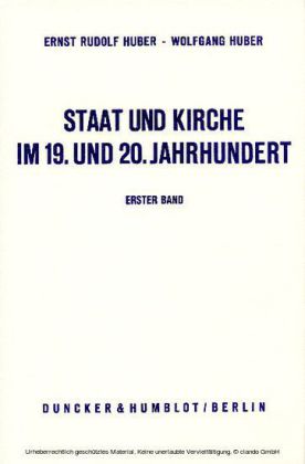 Staat und Kirche im 19. und 20. Jahrhundert.