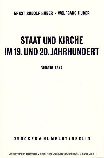 Staat und Kirche im 19. und 20. Jahrhundert. main product photo