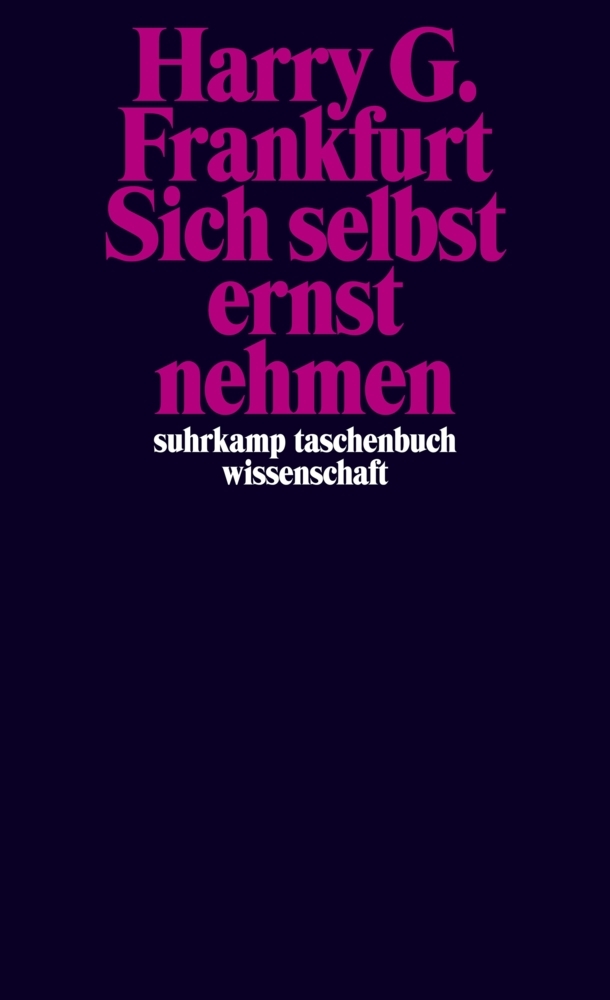 Sich selbst ernst nehmen main product photo