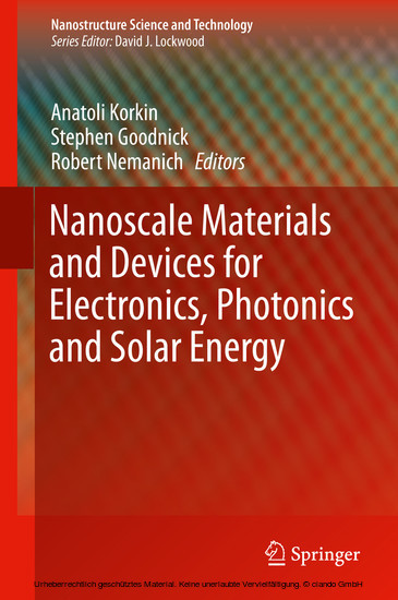 Nanoscale Materials and Devices for Electronics, Photonics and Solar Energy main product photo