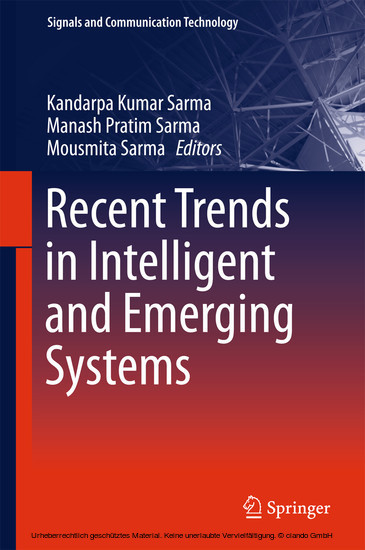 Recent Trends in Intelligent and Emerging Systems main product photo