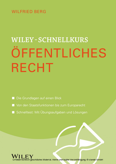 Wiley-Schnellkurs ffentliches Recht main product photo