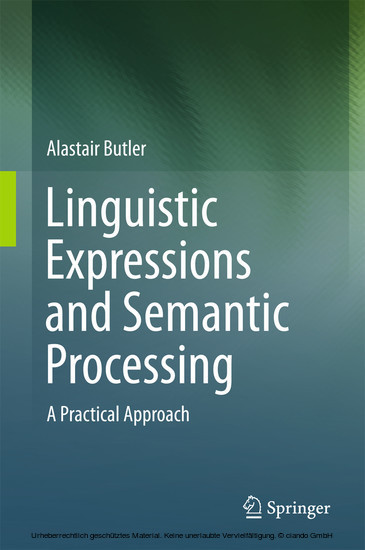 Linguistic Expressions and Semantic Processing main product photo
