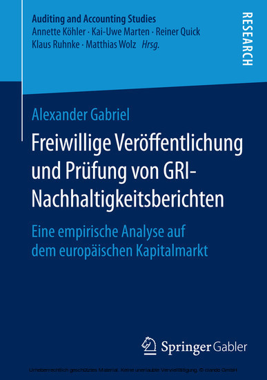 Freiwillige Veröffentlichung und Prüfung von GRI-Nachhaltigkeitsberichten main product photo