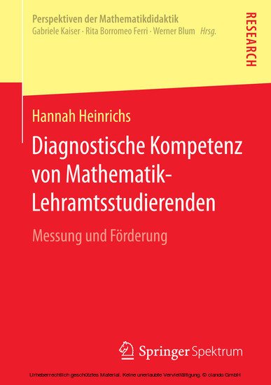 Diagnostische Kompetenz von Mathematik-Lehramtsstudierenden main product photo