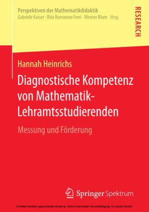 Diagnostische Kompetenz von Mathematik-Lehramtsstudierenden