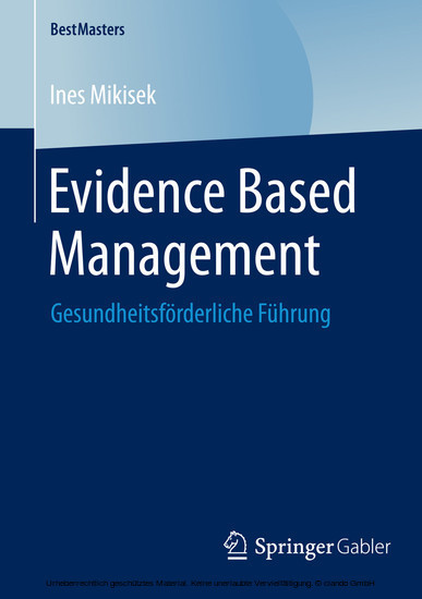 Evidence Based Management main product photo