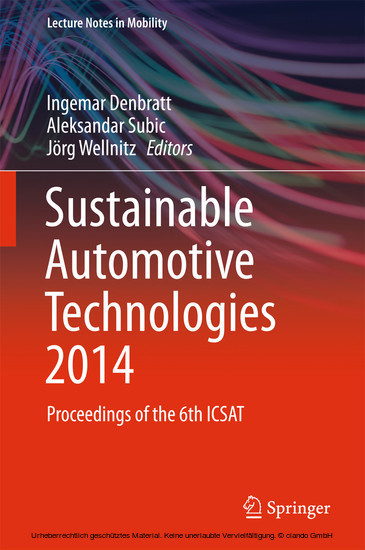 Sustainable Automotive Technologies 2014 main product photo