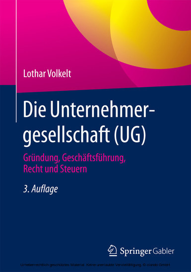 Die Unternehmergesellschaft (UG) main product photo