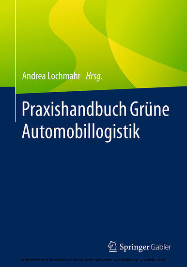 Praxishandbuch Grüne Automobillogistik main product photo