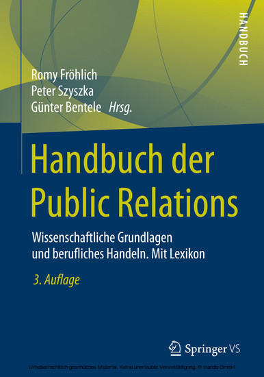 Handbuch der Public Relations main product photo
