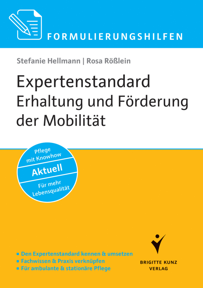 Formulierungshilfen Expertenstandard Erhaltung und Förderung der Mobilität main product photo