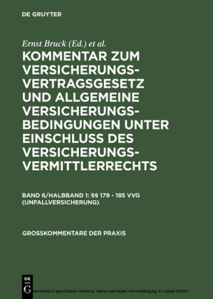 179 - 185 VVG (Unfallversicherung)