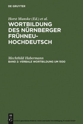 Verbale Wortbildung um 1500