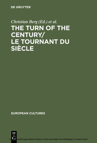 The Turn of the Century/Le tournant du siècle main product photo