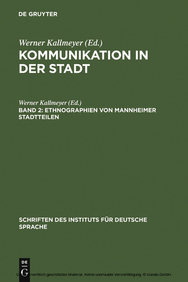 Ethnographien von Mannheimer Stadtteilen main product photo