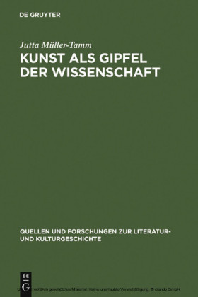 Kunst als Gipfel der Wissenschaft
