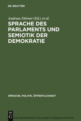 Sprache des Parlaments und Semiotik der Demokratie