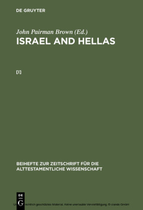 John Pairman Brown: Israel and Hellas. [I]