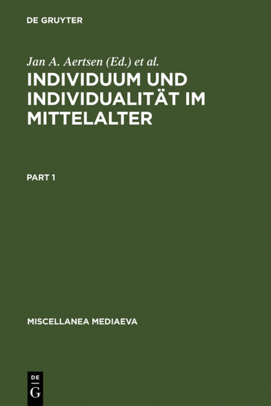 Individuum und Individualität im Mittelalter main product photo