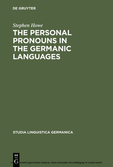 The Personal Pronouns in the Germanic Languages main product photo