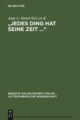 'Jedes Ding hat seine Zeit ...'