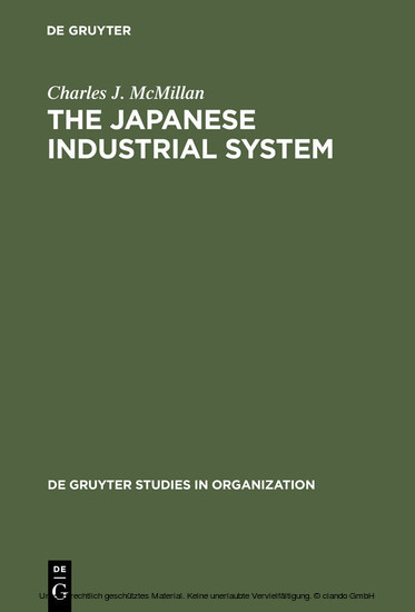The Japanese Industrial System main product photo