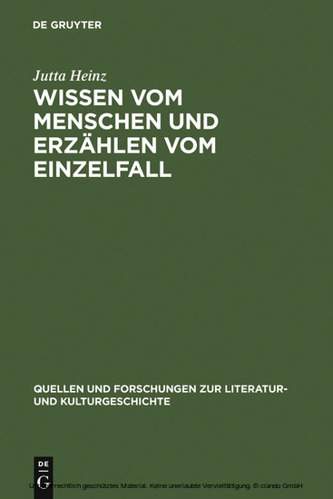 Wissen vom Menschen und Erzählen vom Einzelfall main product photo