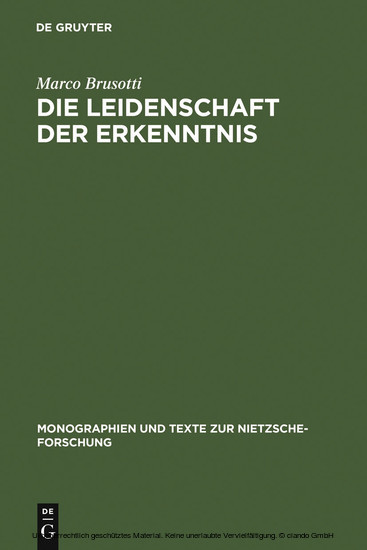 Die Leidenschaft der Erkenntnis main product photo