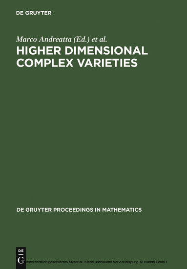 Higher Dimensional Complex Varieties main product photo