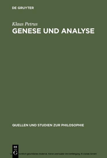Genese und Analyse main product photo