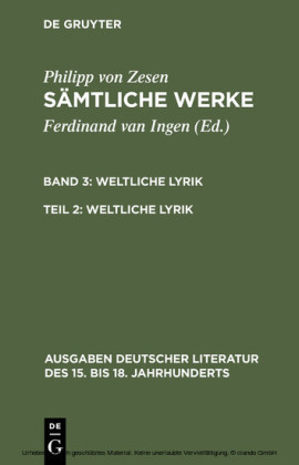 Weltliche Lyrik
