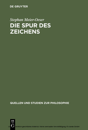 Die Spur des Zeichens main product photo