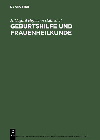 Geburtshilfe und Frauenheilkunde main product photo