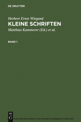 Kleine Schriften
